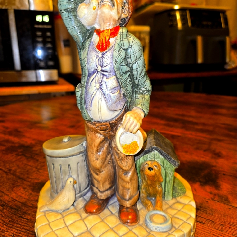 Naturecraft "Late Homer" Handpainted Stoneware Figurine #834 Vintage 1970's